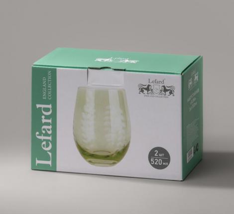 Набор стаканов 2 штуки "FLORA", 520 мл