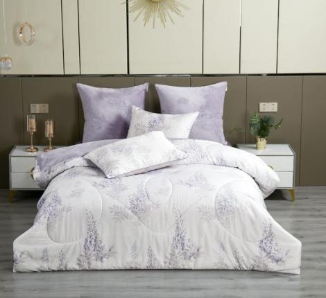 Постельное белье с одеялом "Kazanov.A." Акация (лаванда платина) Велюр/Egypt Cotton, Семейный
