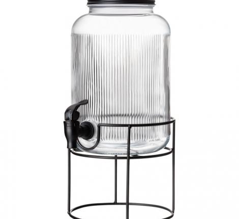 Диспенсер для напитков на металлической подставке "LINES", 3,9 л 