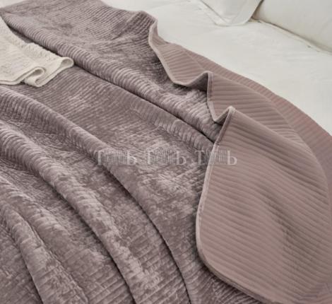 Покрывало велюровое "ROMANCE" JOY JH-01 Dirty rose, 220х240