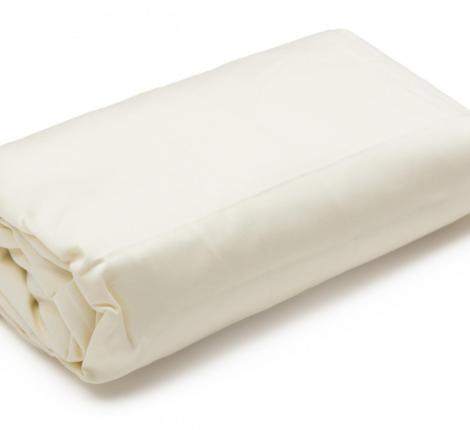 Простынь на резинке "Blanc des Vosges" сатин-делюкс, 200х200х30 (naturel сливочный)