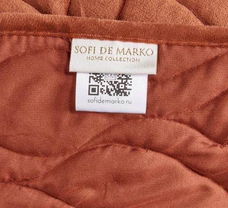 Покрывало "Sofi de Marko" Нобилис (медный) Велюр, 240х260