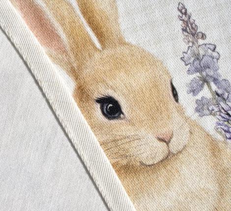 Скатерть круглая с пропиткой "ЛАВАНДОВАЯ ВЕСНА", 145 см