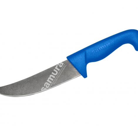 Нож кухонный &quot;Samura SULTAN PRO&quot; Пчак 161 мм, ТЭП синий (с галтовкой)
