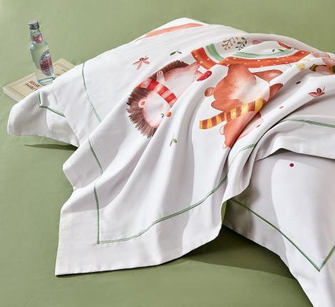 Постельное белье "Asabella" 2313-4XS Мако-Сатин, 1,5 спальный