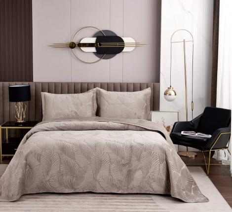 Покрывало "Sofi de Marko" Ноэль (бежевый) Велюр, 240х260