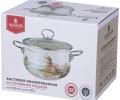 Кастрюля эмалированная со стеклянной крышкой "FAMILY HOUSE" , 1,5 л
