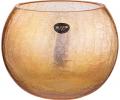 Ваза Шар "CRACLE AMBER" 380-637, высота 18 см