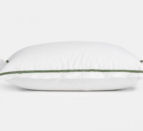 Наволочка с узкой отделкой "ALPINE PINE GREEN ALLURE GRASS" Мако-Сатин, 50х70 (2шт)