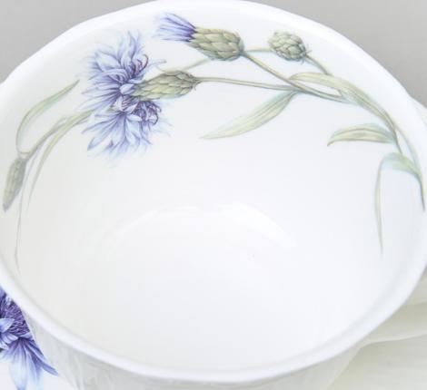 Чайный набор "ВАСИЛЬКИ" 760-827 на 6 персон, 12 предметов (250 мл)