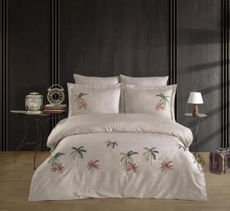 Постельное бельё "DANTELA VITA" сатин с вышивкой LATANIA, Евро