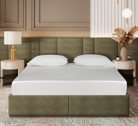 Простыня на резинке Sharmes "Bamboo" 160х200, белый