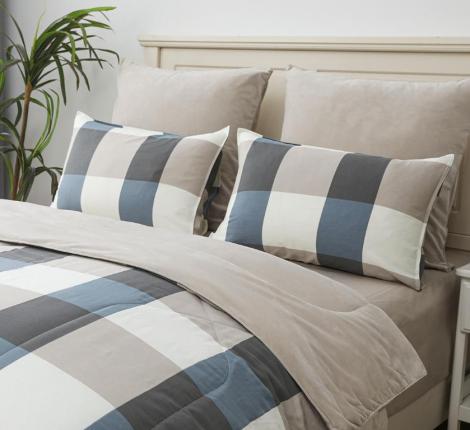 Постельное белье с одеялом "Sofi de Marko" Роберто №24 Велюр/Сатин, Семейный