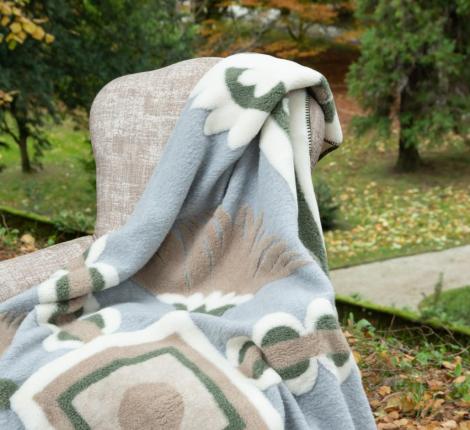 Плед кашемировый Frati "TRIONFALE" VERDE (зеленый), 150x190