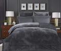 Постельное белье с одеялом "Kazanov.A" Lindor Premium (графит) Egypt Cotton, Евро