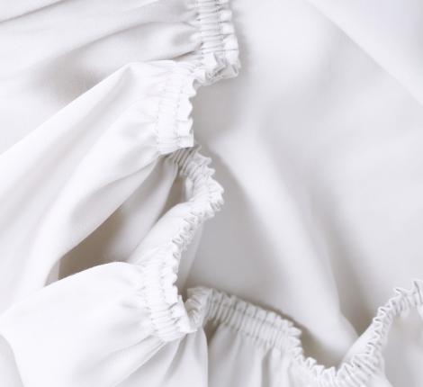 Простыня трикотажная на резинке "NOBLE TRADITIONS JERSEY WHITE GRASS", 200х200х40