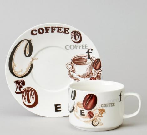 Кофейный набор "COFFEE MANIA" на 6 персон, 12 предметов (180 мл)