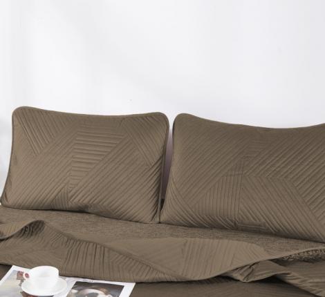 Покрывало из бархата "KARTEKS" 01, 200х220 (коричневый)