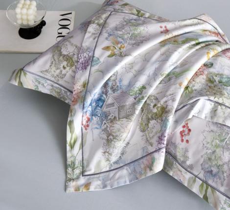 Постельное белье "Asabella" 2232-6 Мако-Сатин, Евро