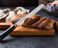 Нож кухонный &quot;Samura Mo-V&quot; для хлеба 230 мм, G-10 (с тату)