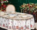 Скатерть овальная LEFARD "ЩЕЛКУНЧИК" 160х220 см, бежевый