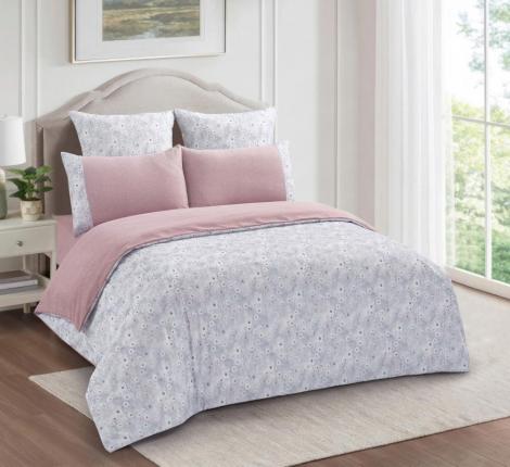 Постельное бельё "KARTEKS" жаккардовый сатин АКВАРЕЛЬ CVP 07, 2 спальный