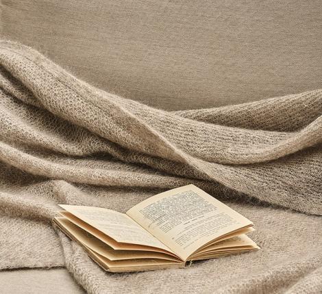 Мохеровый плед "Luxberry" 130х170, коричневый