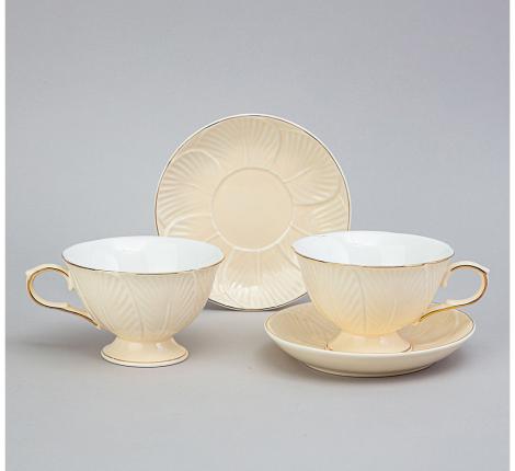 Чайный набор "TOP STYLE" 42-553 на 2 персоны, 4 предмета (250 мл)