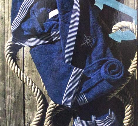 Халат мужской махровый Maison D'or "MARIN" синий, XL(50)/2XL(52)