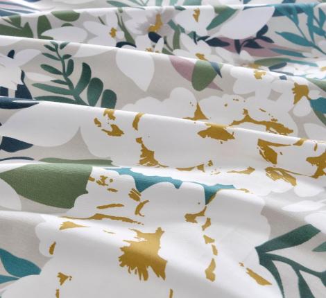 Постельное белье "Sofi de Marko" Монпелье (зеленый) Сатин, Семейный