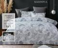 Постельное белье с одеялом "Kazanov.A." Престон (жемчуг платина) Велюр/Egypt Cotton, Евро