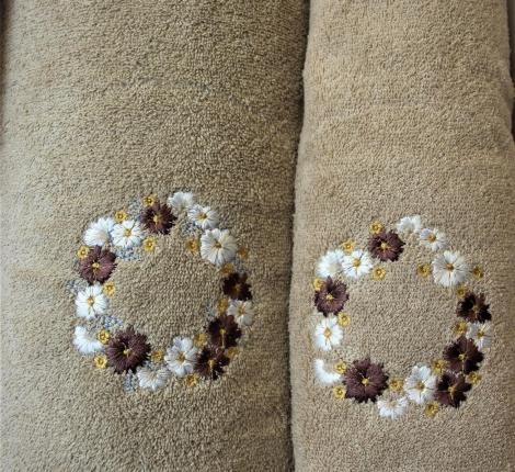 Набор махровых полотенец &quot;KARTREKS&quot; 2шт (50х90, 70х140) ROMANTIK 57.014