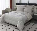 Постельное белье с одеялом "Sofi de Marko" Энрике (светло-серый) Велюр, 1,5 спальный