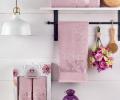 Комплект махровых полотенец "TWO DOLPHINS" (50x90/70х140) 2 шт.ERIN, светло-розовый
