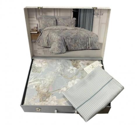 Постельное бельё "Maison D'or" LILY (серый) Тенсел, Евро
