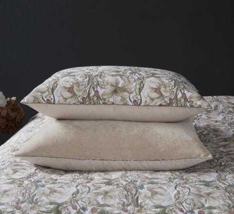 Постельное белье "Kazanov.A." Верде (жемчужно бежевый) Велюр/Egypt Cotton, Евро