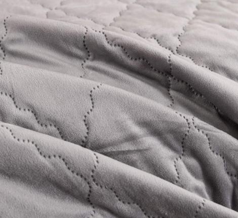 Покрывало "Sofi de Marko" Деметра (стоун) Велюр, 240х280