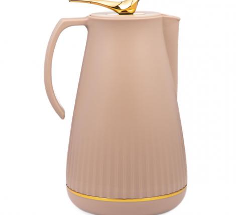 Термос со стеклянной колбой (с клапаном) "AGNESS" 734-201, 950 мл