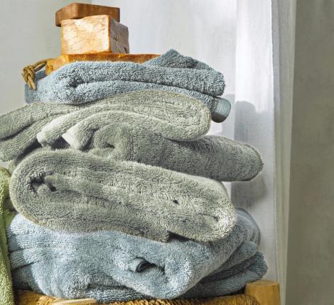 Полотенце "Blanc des Vosges" UNI ORAGE (голубой), 70х140