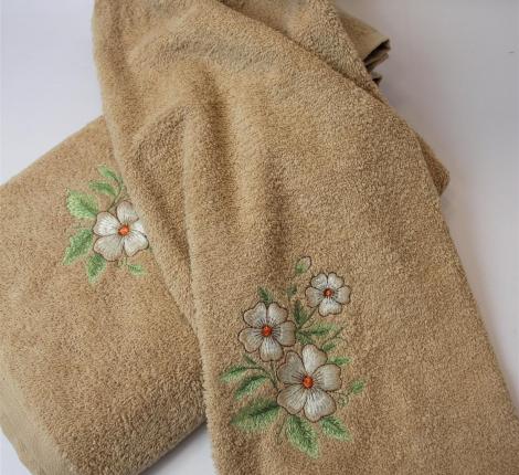 Набор махровых полотенец "KARTREKS" 2шт (50х90, 70х140) ROMANTIK 57.029