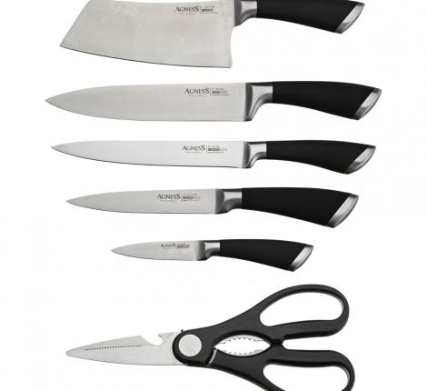 Набор кухонных ножей &quot;AGNESS&quot; 911-500, 8 предметов