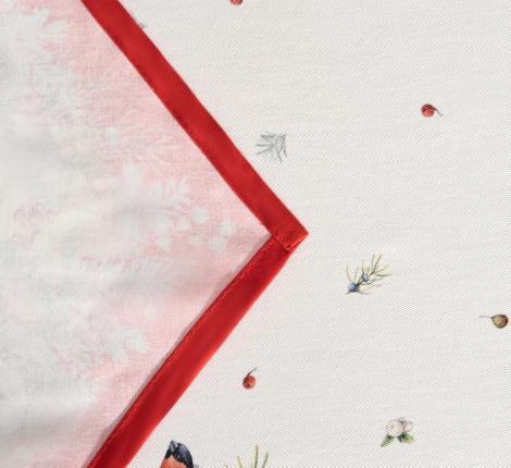 Дорожка с пропиткой "МОРОЗКО.СНЕГИРИ "45х145 см, красный