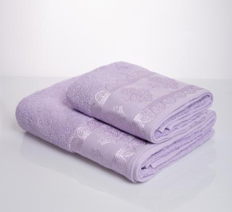 Полотенце махровое AMBIELLA "DAMASK" 70x140, сиреневый