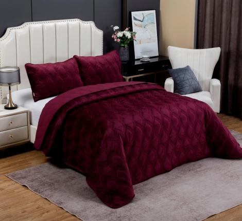 Покрывало велюровое "Kazanov.A." Kendall (сангрия), 240х260