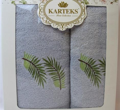 Набор махровых полотенец &quot;KARTREKS&quot; 2шт (50х90, 70х140) ROMANTIK 57.004