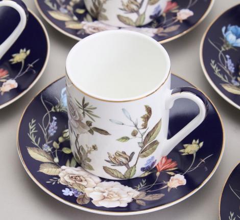 Кофейный набор "BELLE" 86-2550-1 на 6 персон, 12 предметов (100 мл)