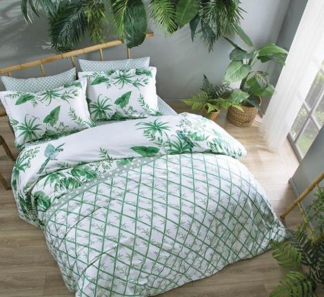 Постельное белье &quot;TAC&quot; Premium DIGITAL сатин DELUX Patriot, 1,5 спальный, зеленый