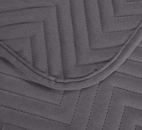 Покрывало из бархата "KARTEKS" 02, 200х220 (антрацит)