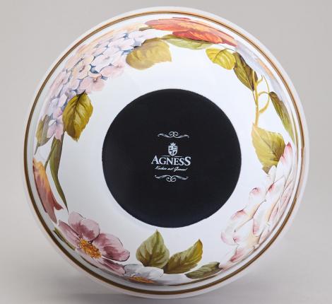 Набор эмалированных мисок 3 шт. с крышкой "ФЛАНДРИЯ", 6 предметов