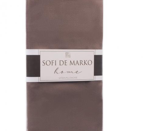 Наволочка "Sofi de Marko" Мармис (шоколад) Сатин, 50х70